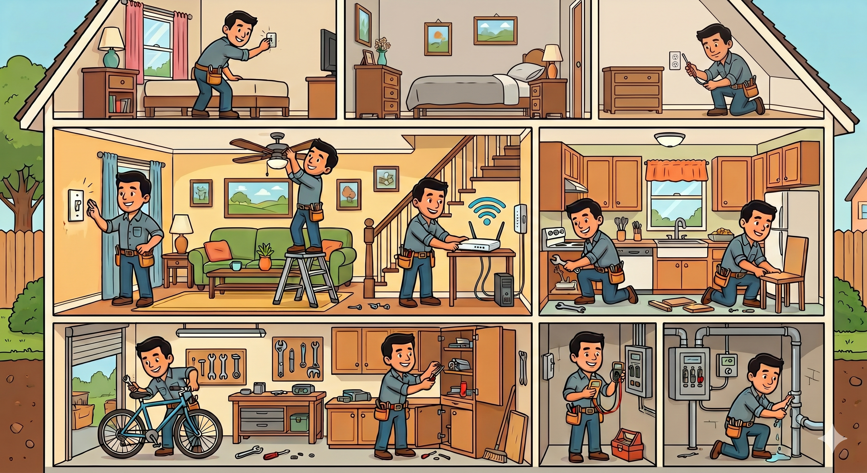 Handyman at work